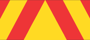 Truck Chevron - Yellow/Red (Reflective)