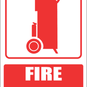 FB14E - Fire Trolley Explanatory Safety Sign