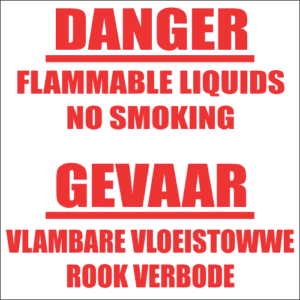 FR5 - Flammable Liquids Safety Sign