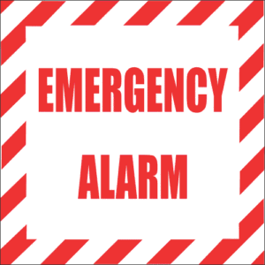 FR8 - Emergency Alarm Safety Sign