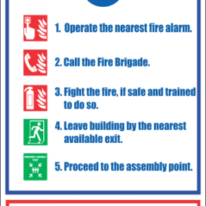 FR25 - Fire Action Safety Sign III