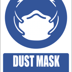 MV12E - Dust Mask Explanatory Safety Sign