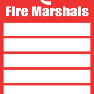 FR34 - Fire Marshals Safety Sign