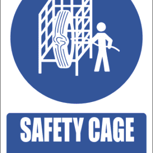 MV16E - Safety Cage Explanatory Safety Sign