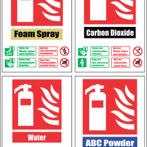 FR49 - Fire Extinguisher Combo Safety Sign