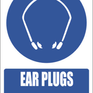MV19E - Ear Plugs Explanatory Safety Sign