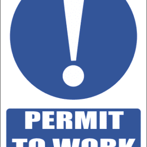 MA5 - Permit to Work Safety Sign