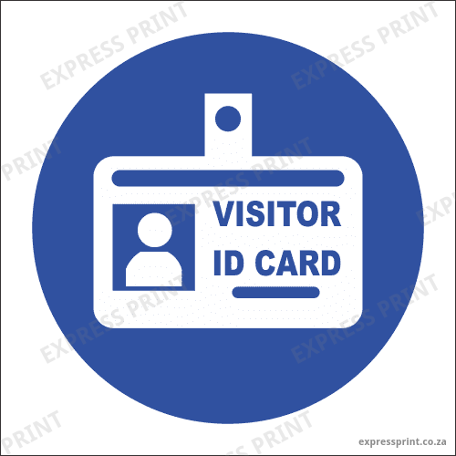 MA24 - Visitor Id Safety Sign