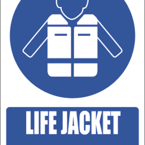 MA25E - Life Jacket Explanatory Safety Sign