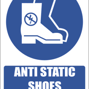 MA27E - Anti Static Shoes Safety Sign