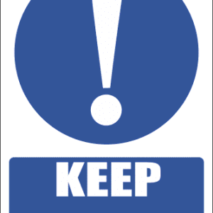 MA33 - Keep Clear Safety Sign