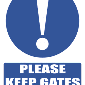 MA34 - Keep Gate Shut Safety Sign