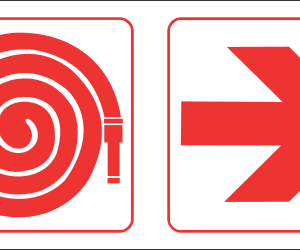 FR66 - Fire Hose Right Safety Sign