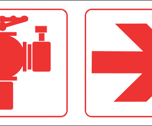FR69 - Fire Hydrant Right Safety Sign