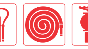 FR76 - Fire Fighting Equipment Combo 4 Safety Sign