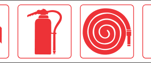 FR78 - Location Of Fire Fighting Equipment Ahead Safety Sign