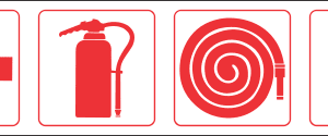 FR79 - Location Of Fire Fighting Equipment Left Safety Sign