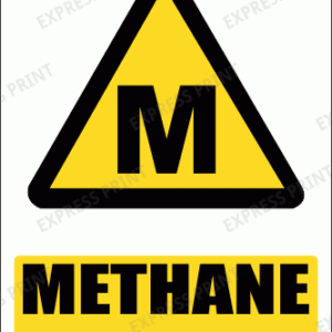 WW9E - Methane Hazard Explanatory Safety Sign