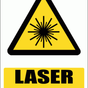 WW12E - Laser Hazard Explanatory Safety Sign
