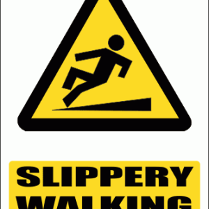 WW16E - Slippery Walking Surface Explanatory Safety Sign