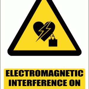 WW27E - Electromagnetic Interference On Pacemaker Explanatory Safety Sign