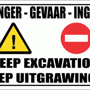 C11 - Danger Deep Excavation Sign