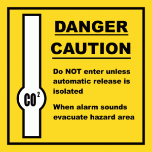 GAS15 - CO² Danger Sign