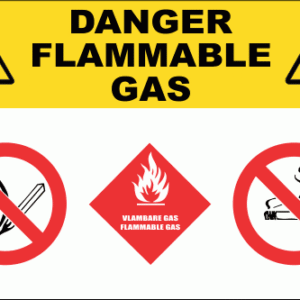 GAS26 - Danger Flammable Gas Sign