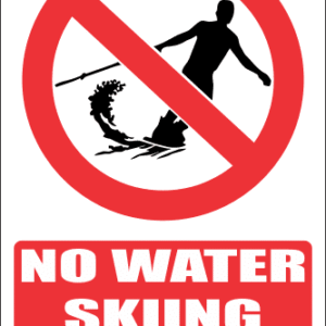 PR9E - No Water Skiing Explanatory Sign