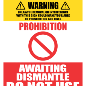 STU17 - Warning Prohibition Tag