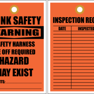 STC7 - Warning Think Safety Tag