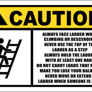 LD4 - Caution Ladder Sign