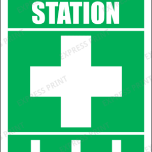 FA11 - First Aid Station Ahead Sign