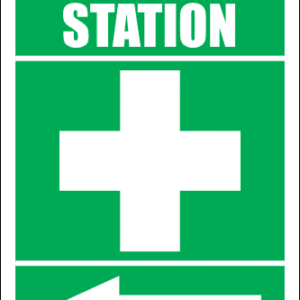 FA12 - First Aid Station Left Sign