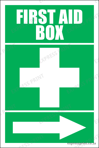 FA16 - First Aid Box Right Sign