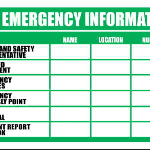 FA28 - Emergency Information Sign
