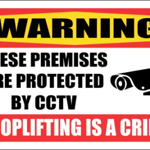 SE26 - Warning Shoplifting Is A Crime Sign
