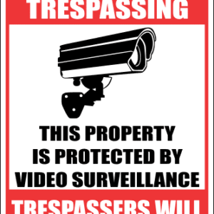 SE36 - No Trespassing Sign