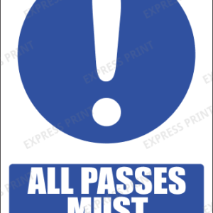 SE79 - All Passes Sign