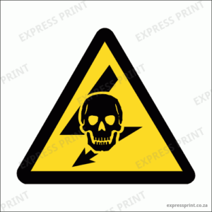 EL27 - Exposed Live Safety Sign