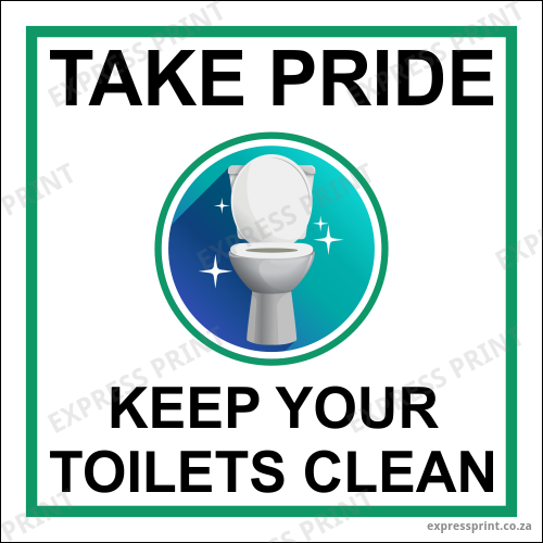 T16 - Keep Toilets Clean Sign