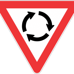 R2.2 - Yield At Mini Circle Road Sign