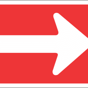 R4.2 - One-Way Right Road Sign