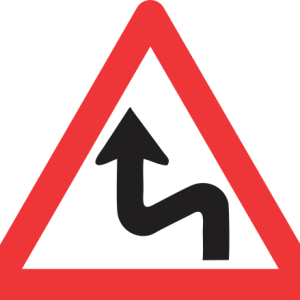 W211 - Combined Curves (Left-Right) Road Sign