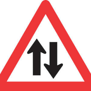 W212 - Two-Way Traffic Road Sign