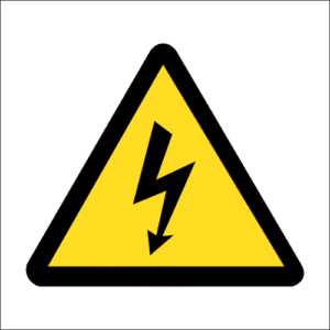 C-WW7 - Electric Shock Hazard Safety Sign