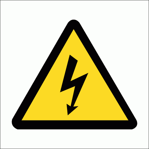 C-WW7 - Electric Shock Hazard Safety Sign
