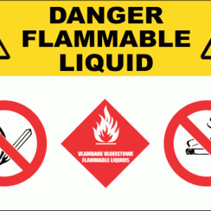 C-GAS20 - Danger Flammable Liquids Sign (300x200mm)