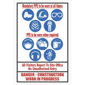 C-C30 - Construction Site Sign (600x400mm)