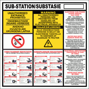 C-EL20 - Electrical Sub-Station Sign (600x600mm)